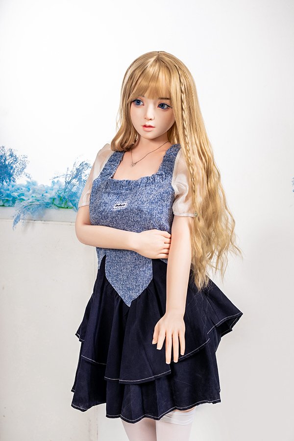 Blue Eyes Silicone Head Sex Doll Astrid 158cm