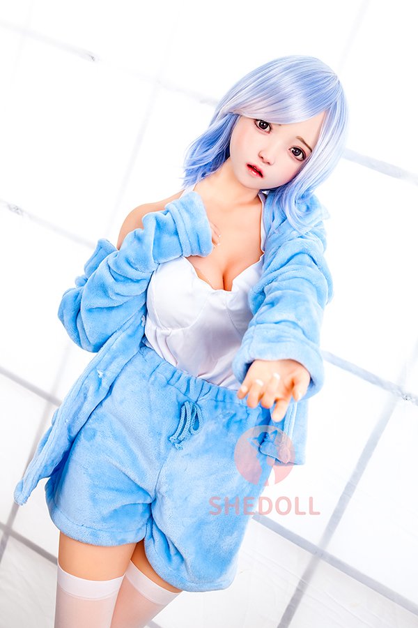 Asian Lovely Silicone ROS Head Sex Doll Sandy 148cm