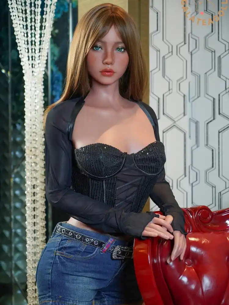 F7602-163cm D Cup Tan Silicone Sex Doll | Galatea Doll