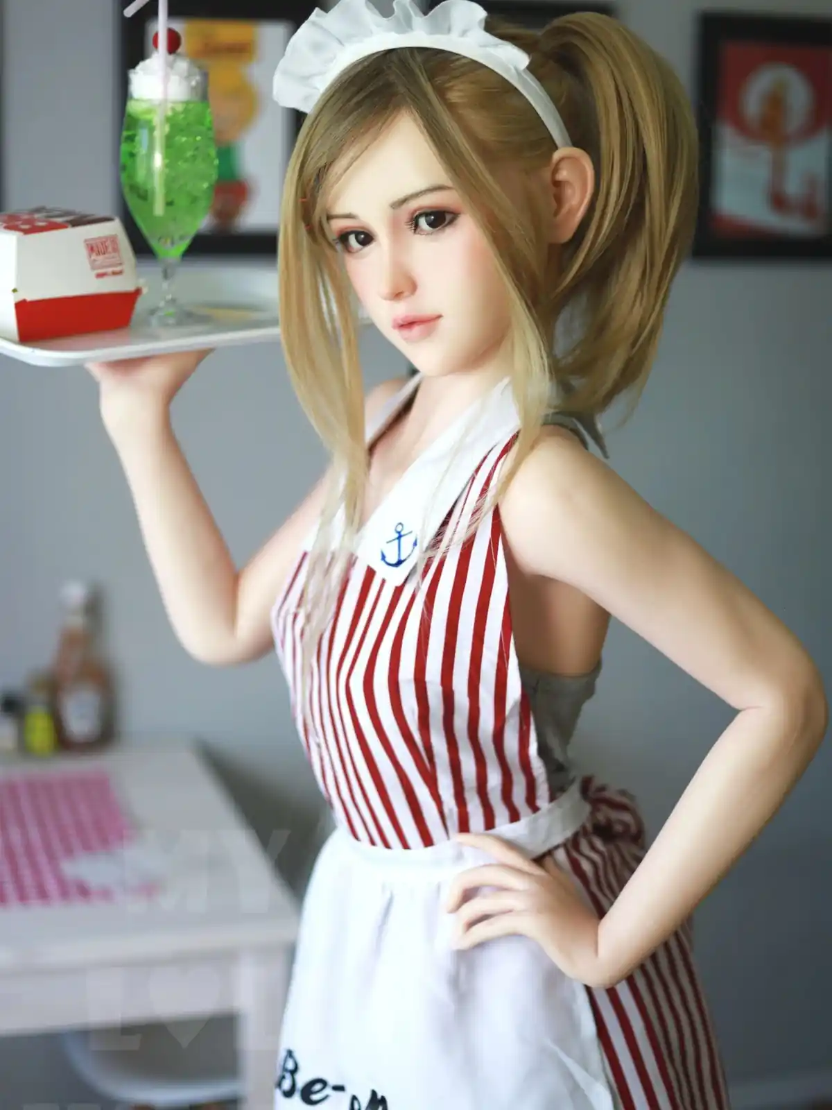 F7040—150cm/4ft9(27kg) B Cup Arisa ROS Anime Silicone Asian Sex Doll Gel Breasts|MLW Doll