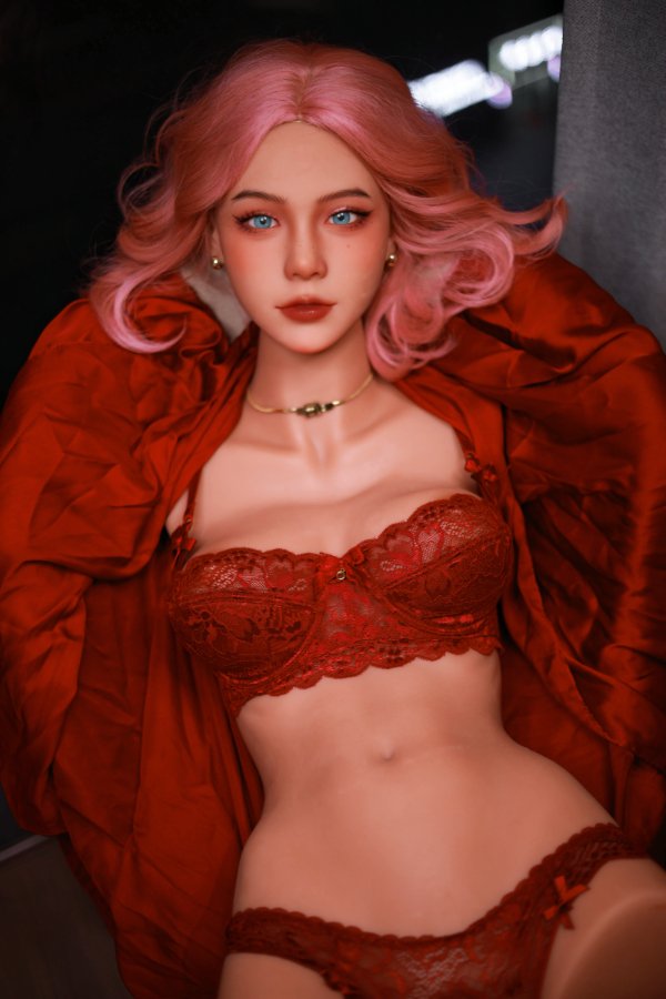 Pink Hair Big Boobs TPE Sex Doll Torso Felicity