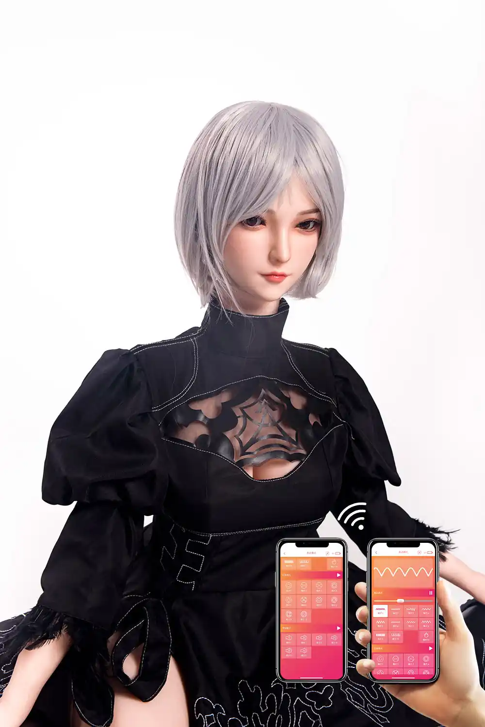 APP-Control RIDMII Momo Plus Unique Design 5'3 FT(163cm) Cosplay Sex Doll Silicone Head TPE Body Love Doll