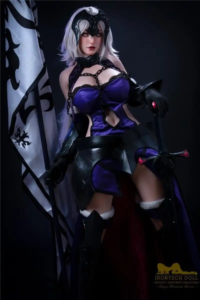 IronTech | 5ft4 /165cm Black D-Cup silicone sex doll - Eva