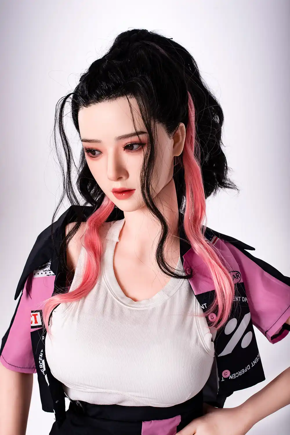 RIDMII Muncey Plus 5'3 FT(163cm) Unique Design Silicone Head Sex Doll TPE Body Love Doll