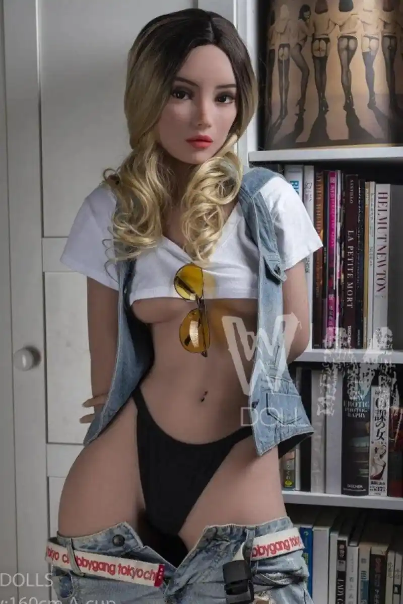 160cm/5.24ft A Cup Flat Chested TPE Skinny Sex Doll-Bess