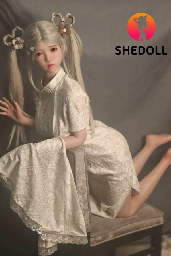 Blonde Cute Silicone Head Sex Doll Candy 148cm