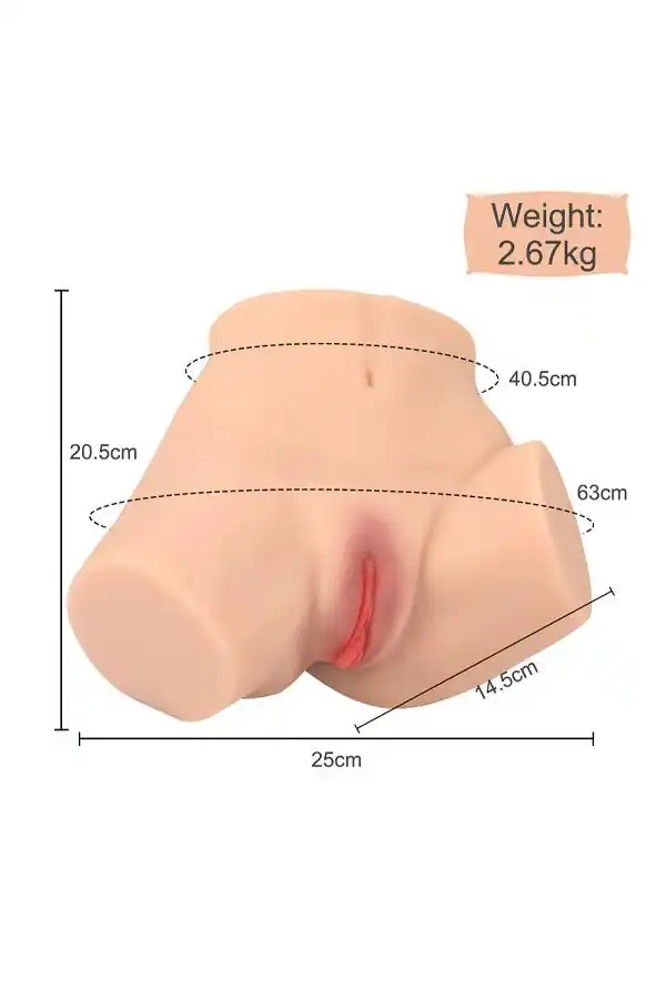 US In Stock | 5lb Realistic Sexy Hip Butt Sex Torso - Eva