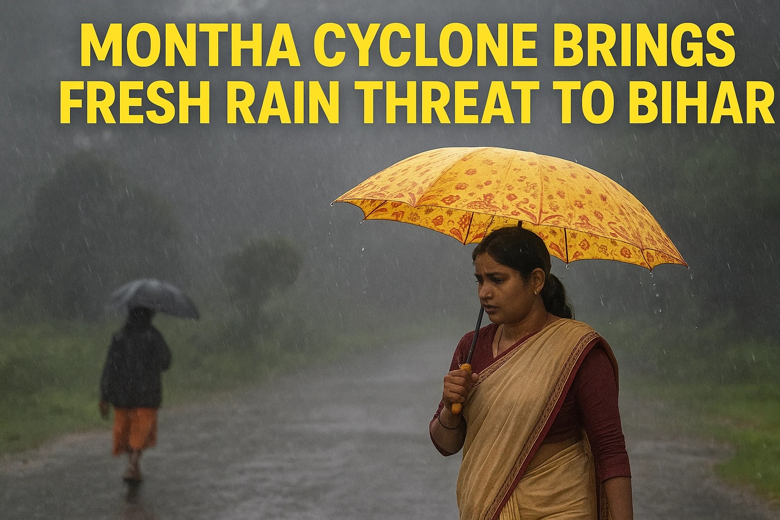 Montha Cyclone Brings Fresh Rain Threat to Bihar as IMD Sounds Weather Alert