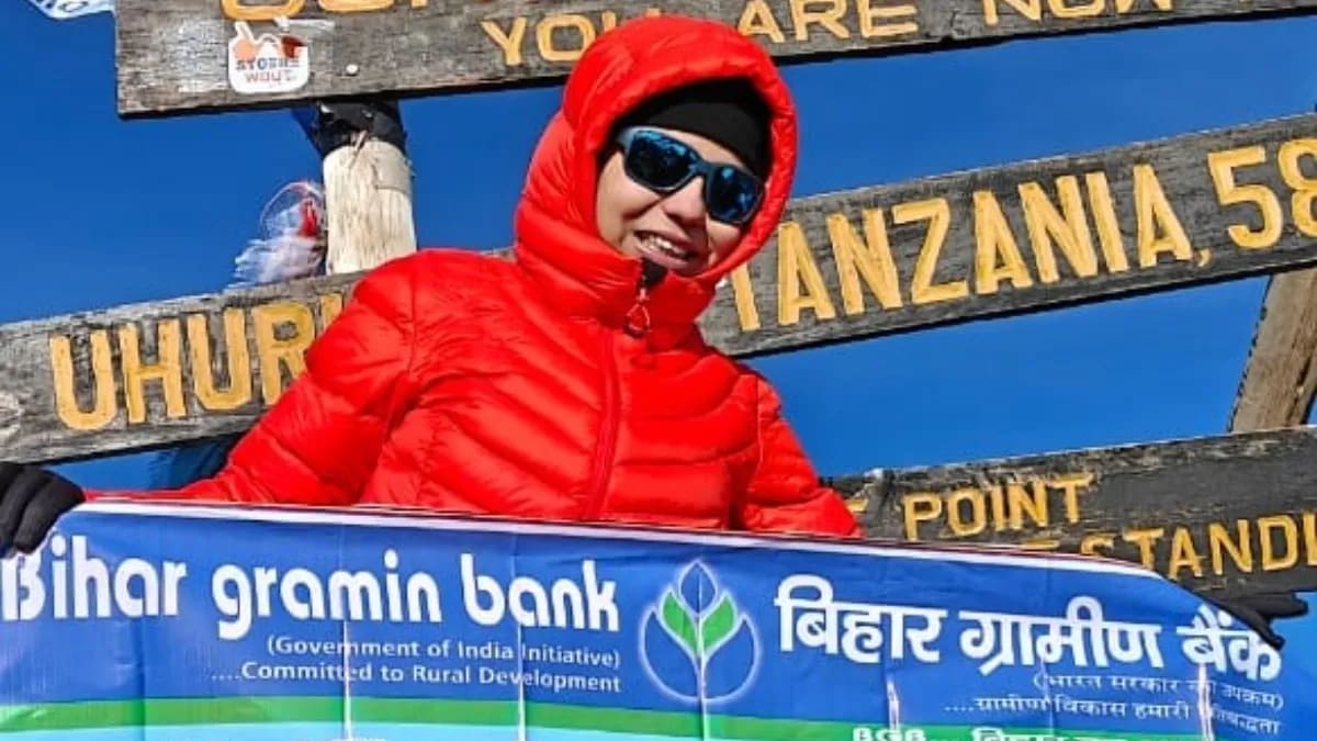 ,  Bihar's Moni Chaudhary Conquers Mount Kilimanjaro