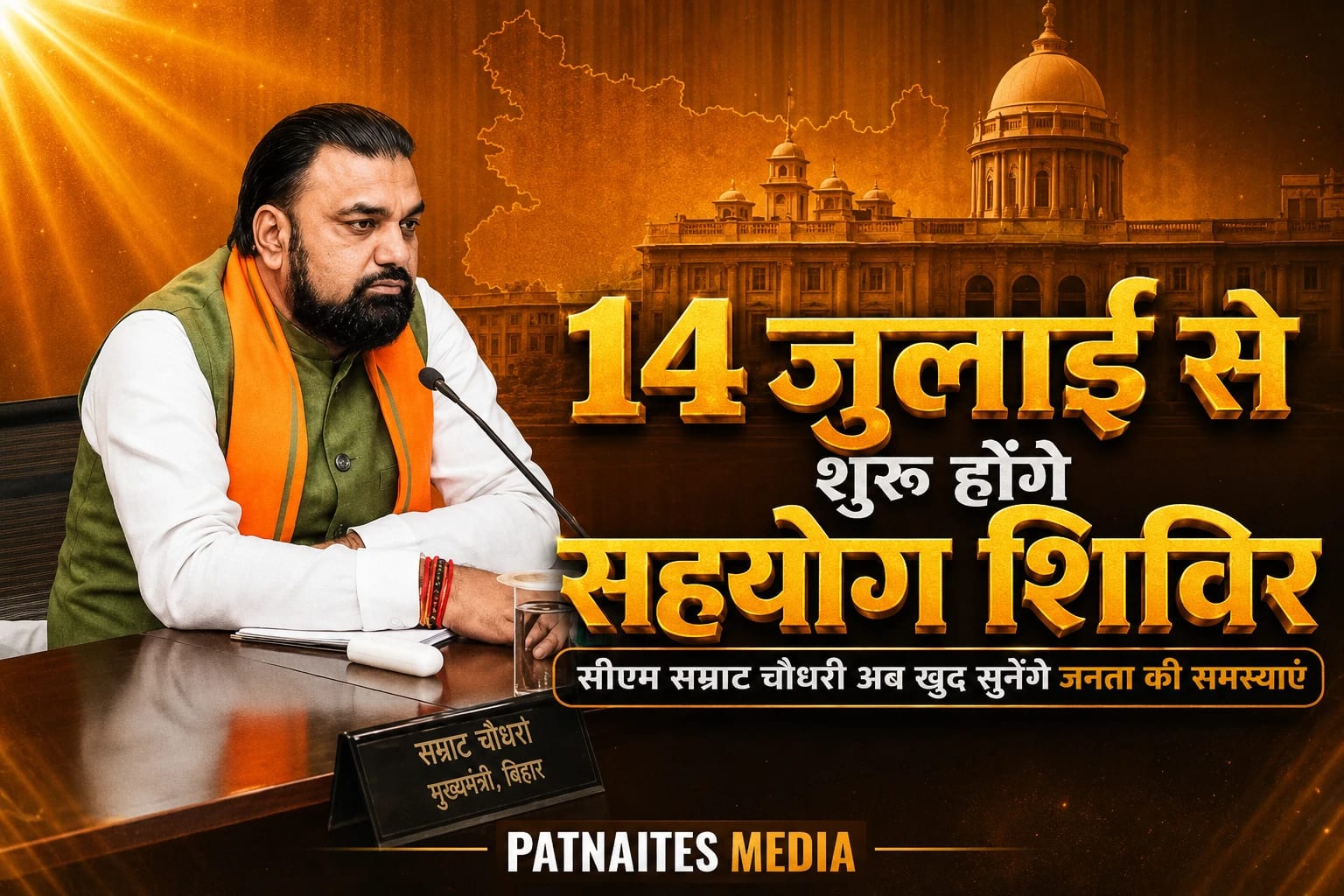 बिहार में सुशासन की नई पहल: CM सम्राट चौधरी ने शुरू किया 'सहयोग' कार्यक्रम, 'सहयोग पथ' और नए केंद्र का किया उद्घाटन