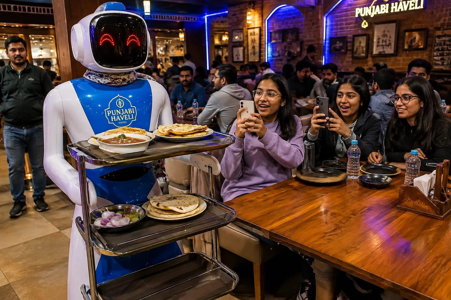 Murthal Dhaba Mein Robot Karega Aapki Service, Technology Se Badal Raha Hai Desi Dhaba Experience