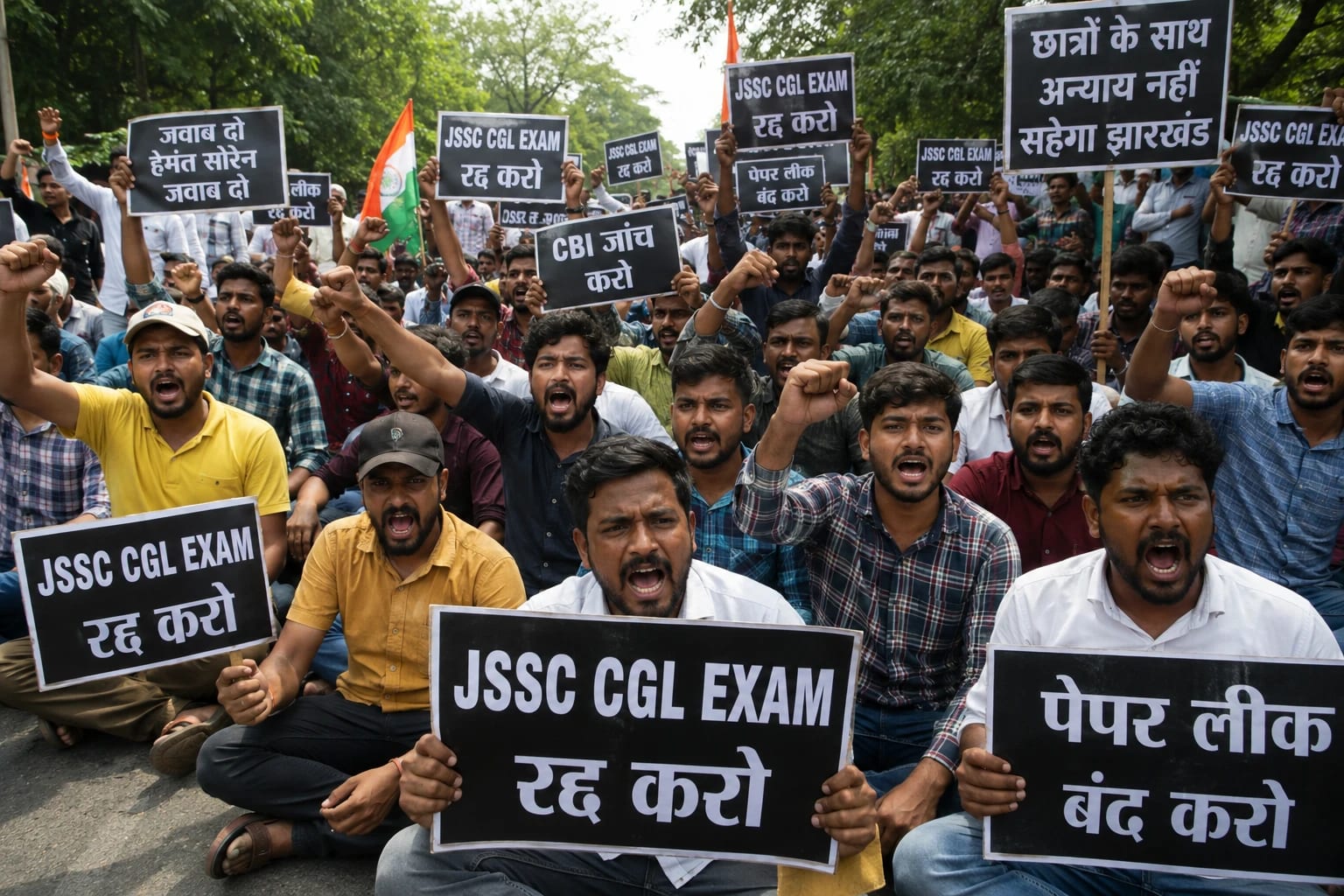 Jharkhand Protest: Students Continue Stir Over Recruitment Exam Irregularities
