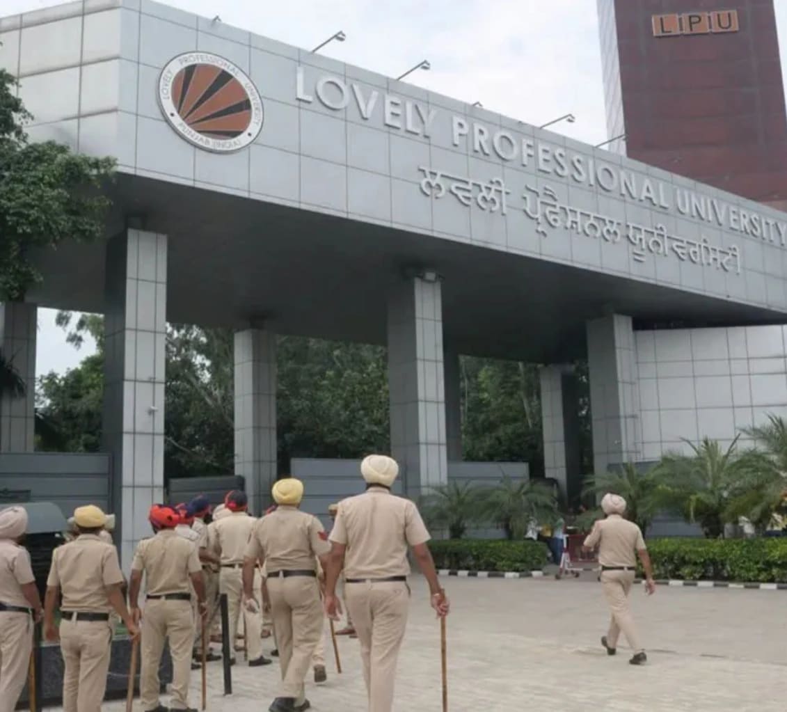 Student protest in LPU