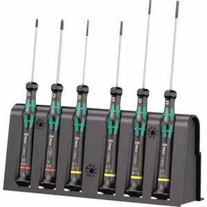 Wera 2035/6 A Micro Screwdriver Set, 6 Piece