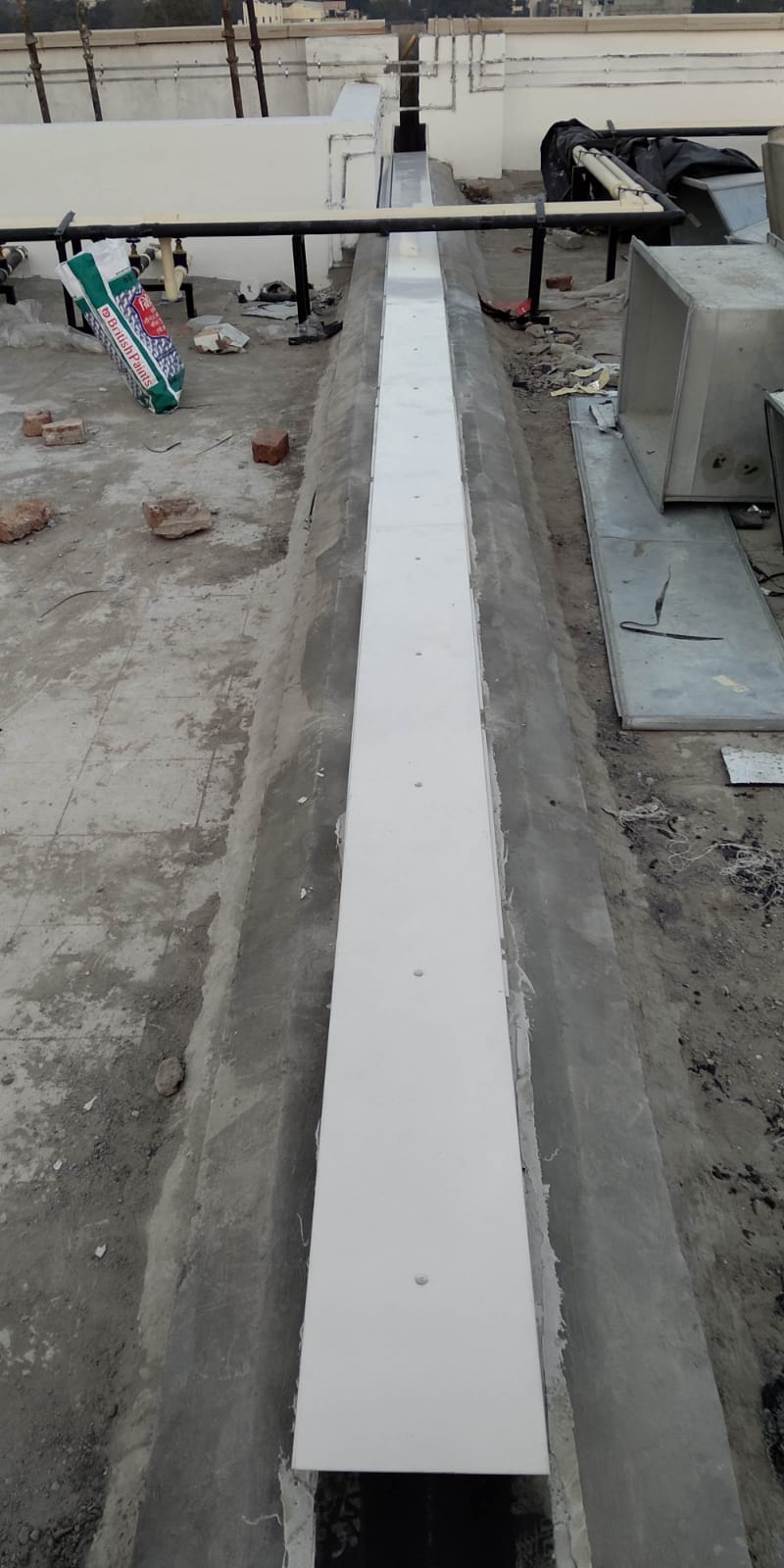 Basement Wall Joint Injection Port Setup