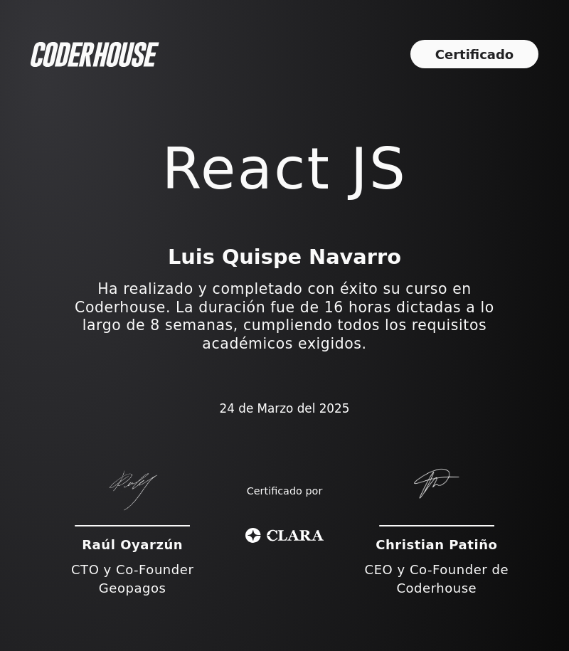 React Certification