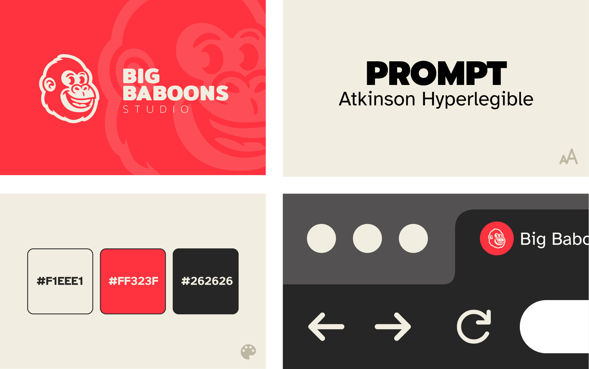 big baboons studio logo mockup