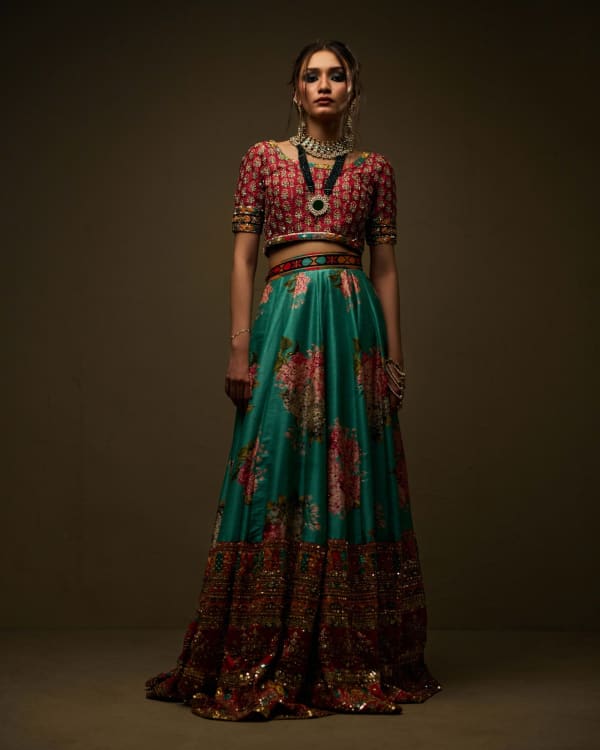 Phulwari - Luxury Pakistani Formal Dress in TASAR SILK with Hand Embroidery