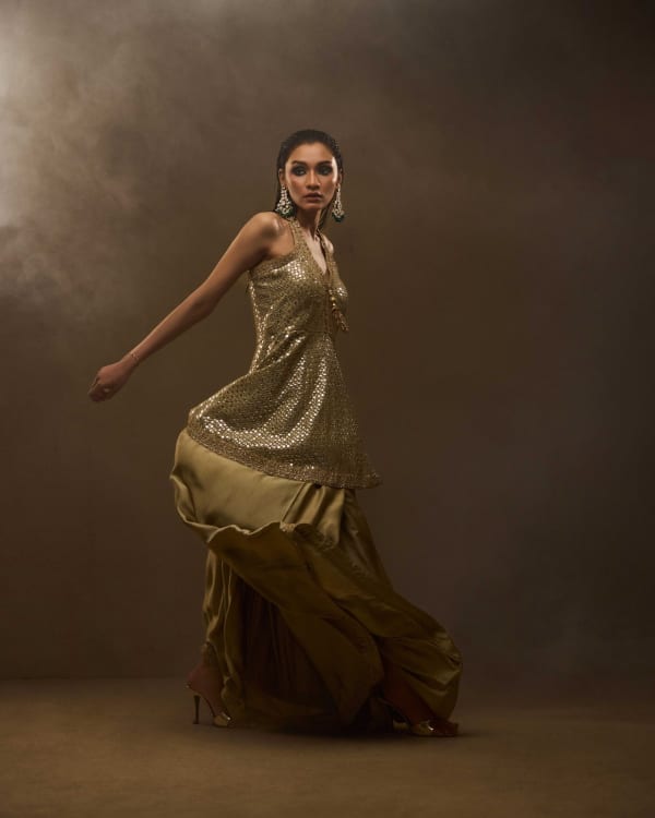 Peplum - Luxury Pakistani Formal Dress with Hand Embroidery