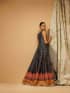 Teal Blue Fork - Luxury Pakistani Formal Dress - View 2