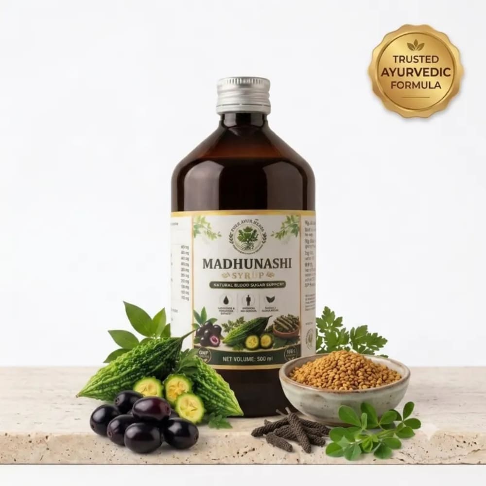 MADHUNASHI SYP-Helps Manage Sugar Levels - 100% Certified Ayurvedic Remedy | Pure Ayur Herbs