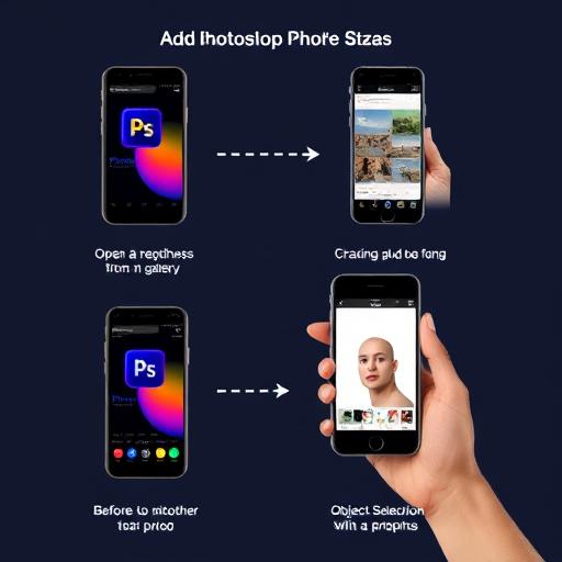 Добавление и редактирование фото в Photoshop на телефоне