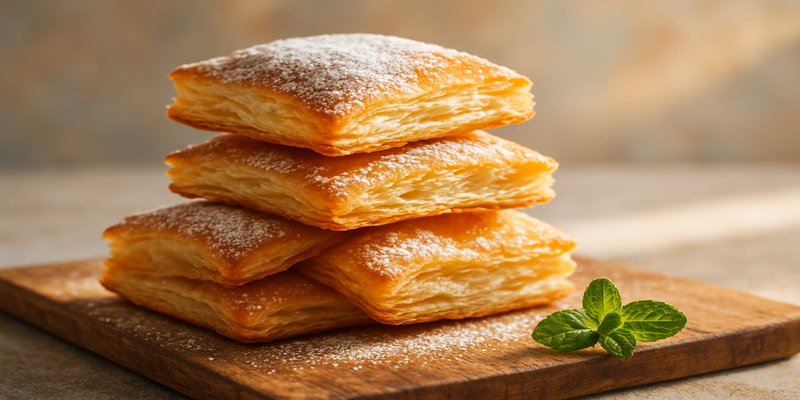 Puff Pastry Shells (Basic Dough) - and Caramelized Puff Pastry