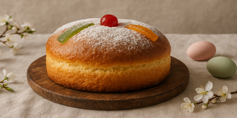 Mona de Pasqua tradicional amb massa mare Forki