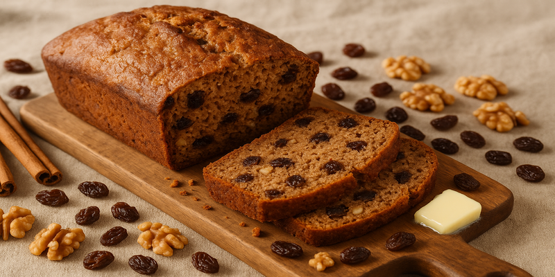 Cinnamon, Raisin, and Walnut Bread