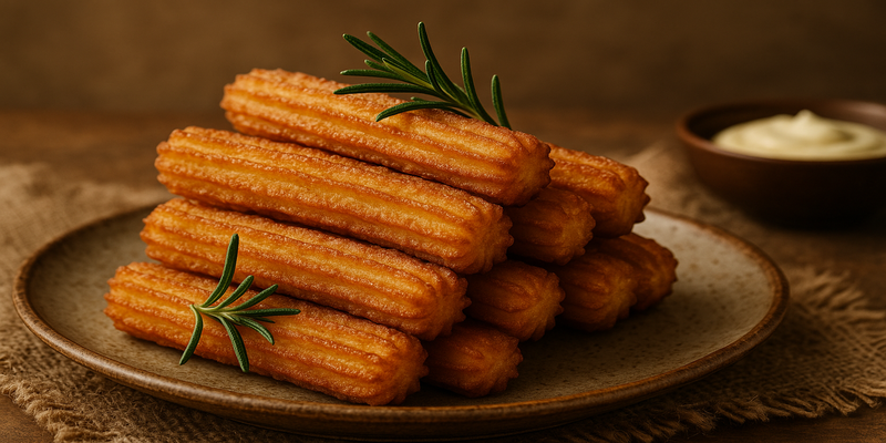 Potato Churros recipe by Torres brothers (Michelin)