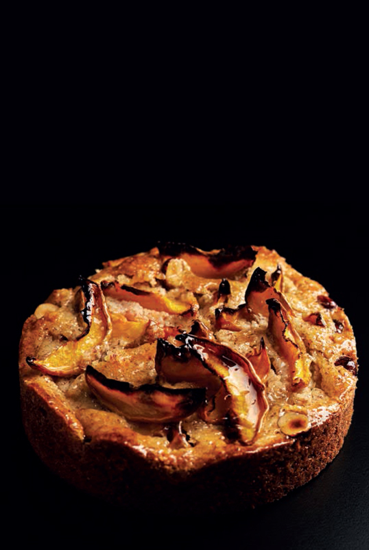Breton Peach and Hazelnut Cake