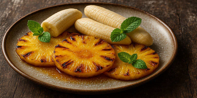Roasted pineapple