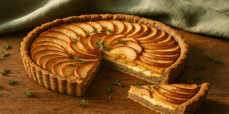 Apple and Camembert Cheese Tart
