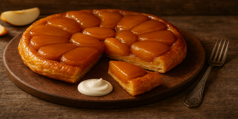 Apple Tarte Tatin with puff pastry - Forki