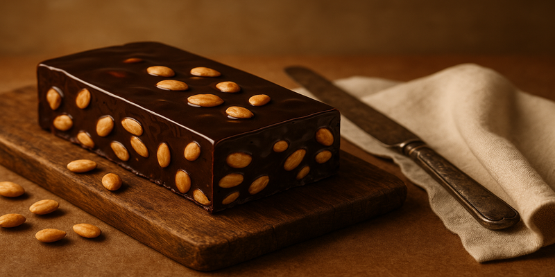 Chocolate and Almond Turrón