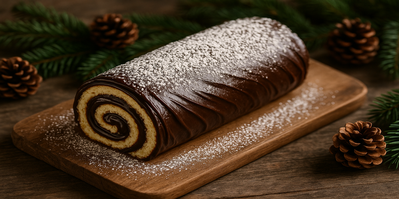Yule Log (Bûche de Noël) - Recipe by Thierry Marx
