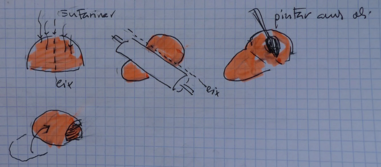 The phases of bread making — Tabatière (half moon)
