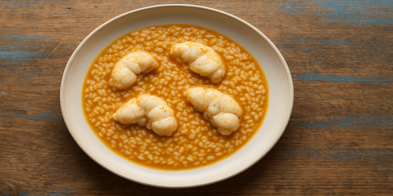 Boiled Rice with Monkfish recipe by Carme Ruscalleda - restaurant Sant Pau