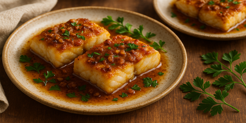 Baked Cod in a Tin
