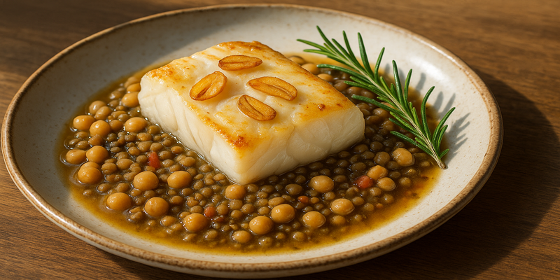 Cod with Legumes