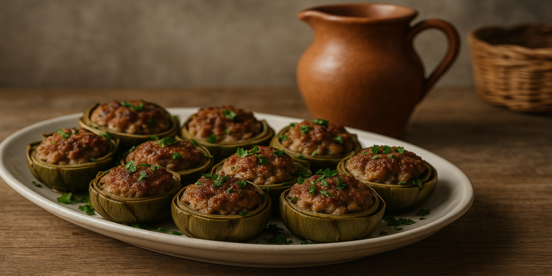Header image for Alcachofas Rellenas de Carne Picada