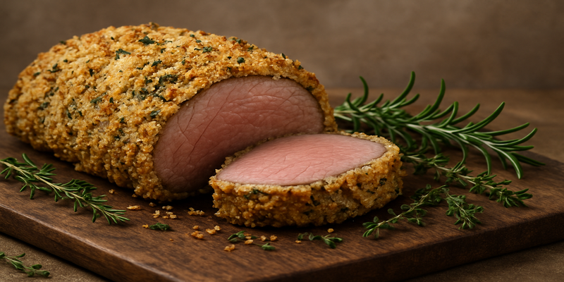 Header image for Veal Fillet in a Salt and Herb Crust