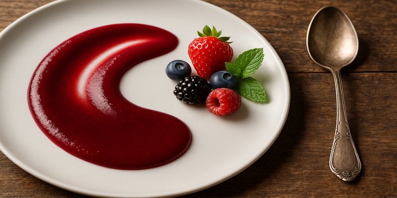Red berry coulis