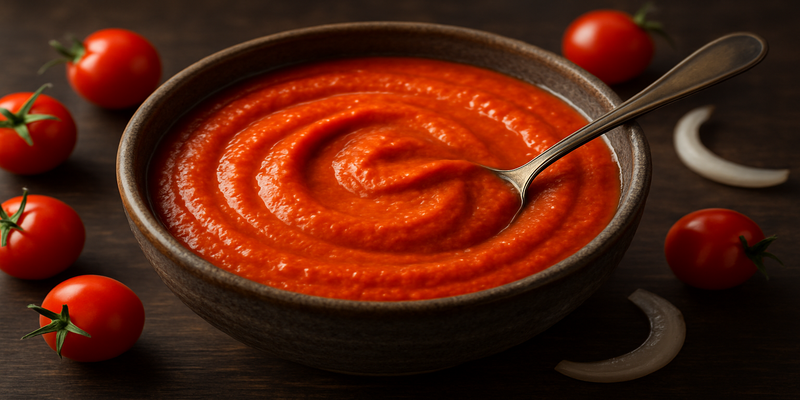 Romesco Sauce Recipe-1 (without roasting) (recipe from the women's school course)
