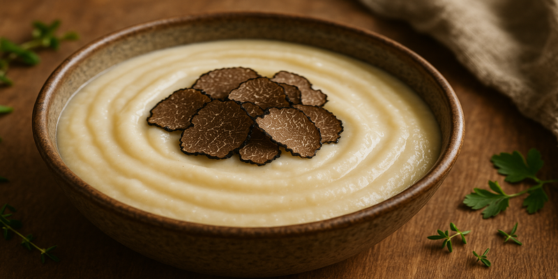 Potato and Cod Cream with Truffle