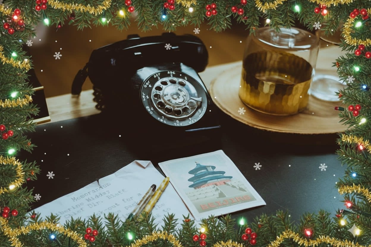 1960 cristmas edition phone