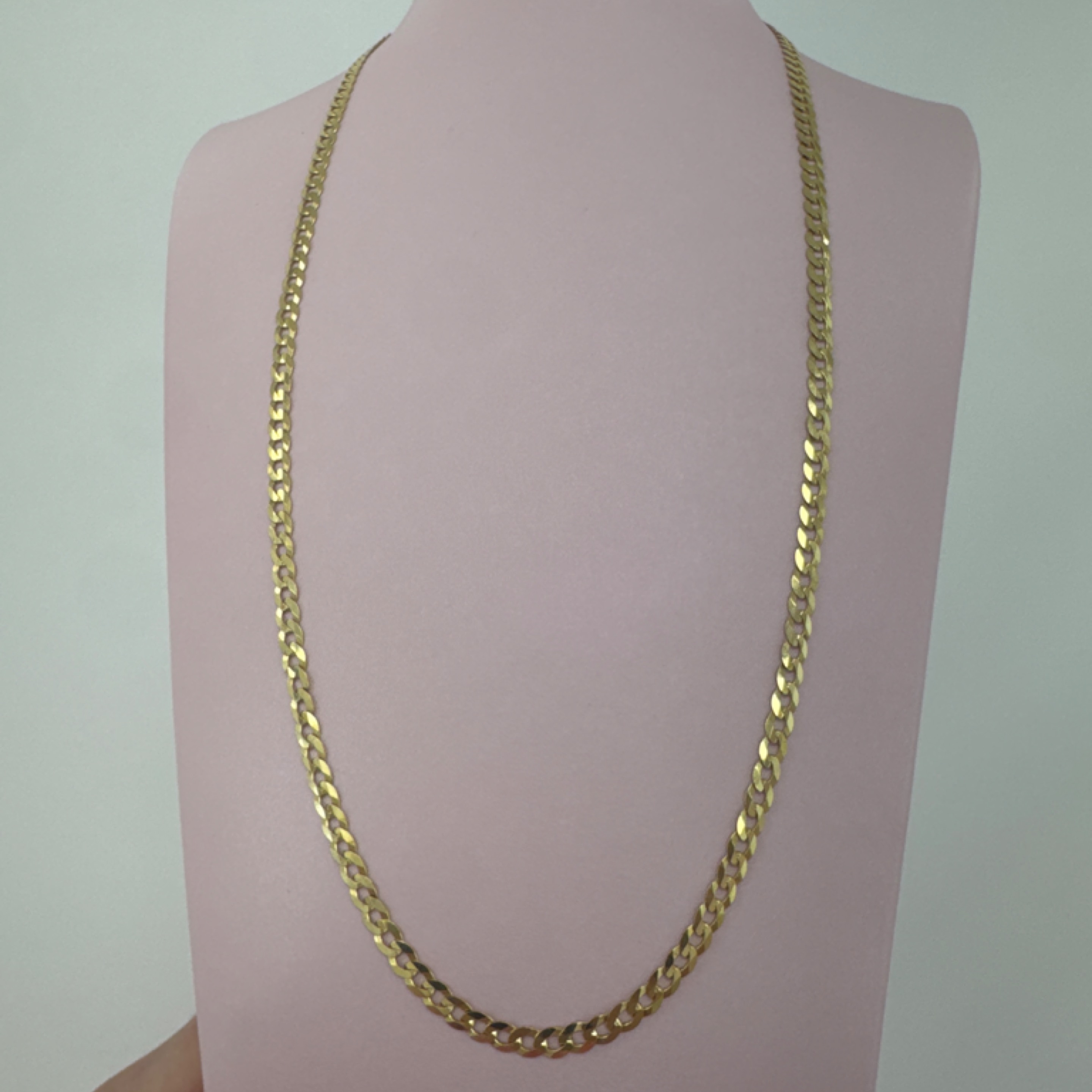 Corte de brillo chain solid 4mm 10KT