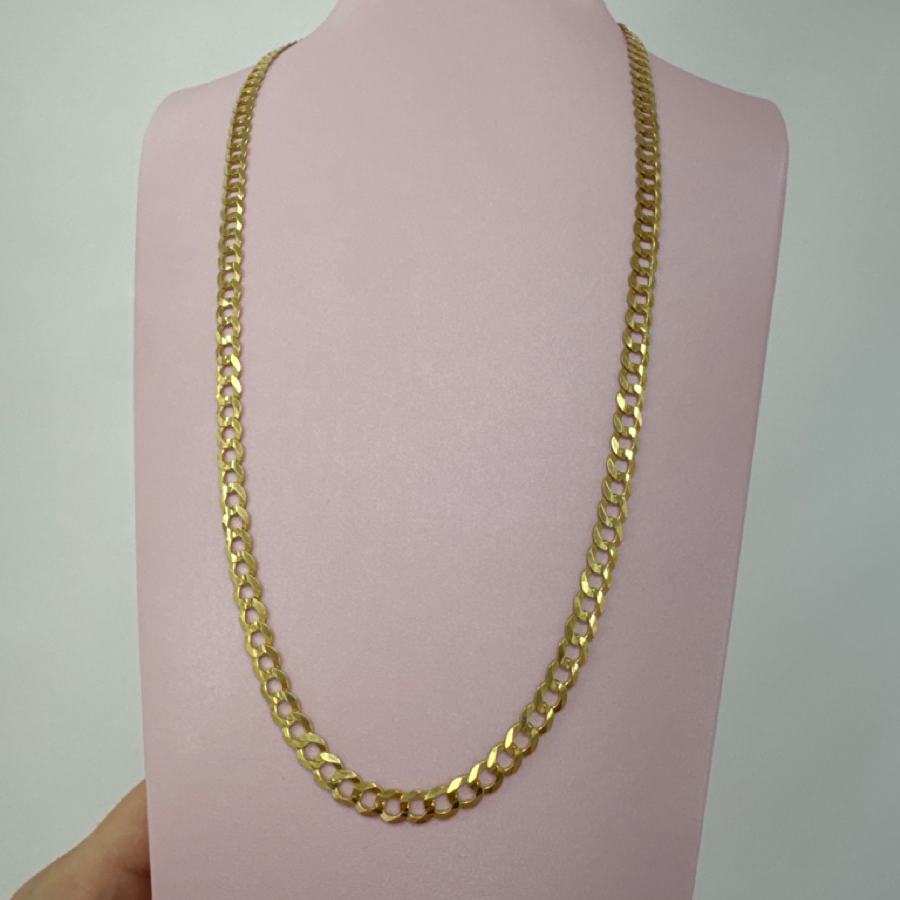Corte de brillo chain solid 5.5mm 14KT