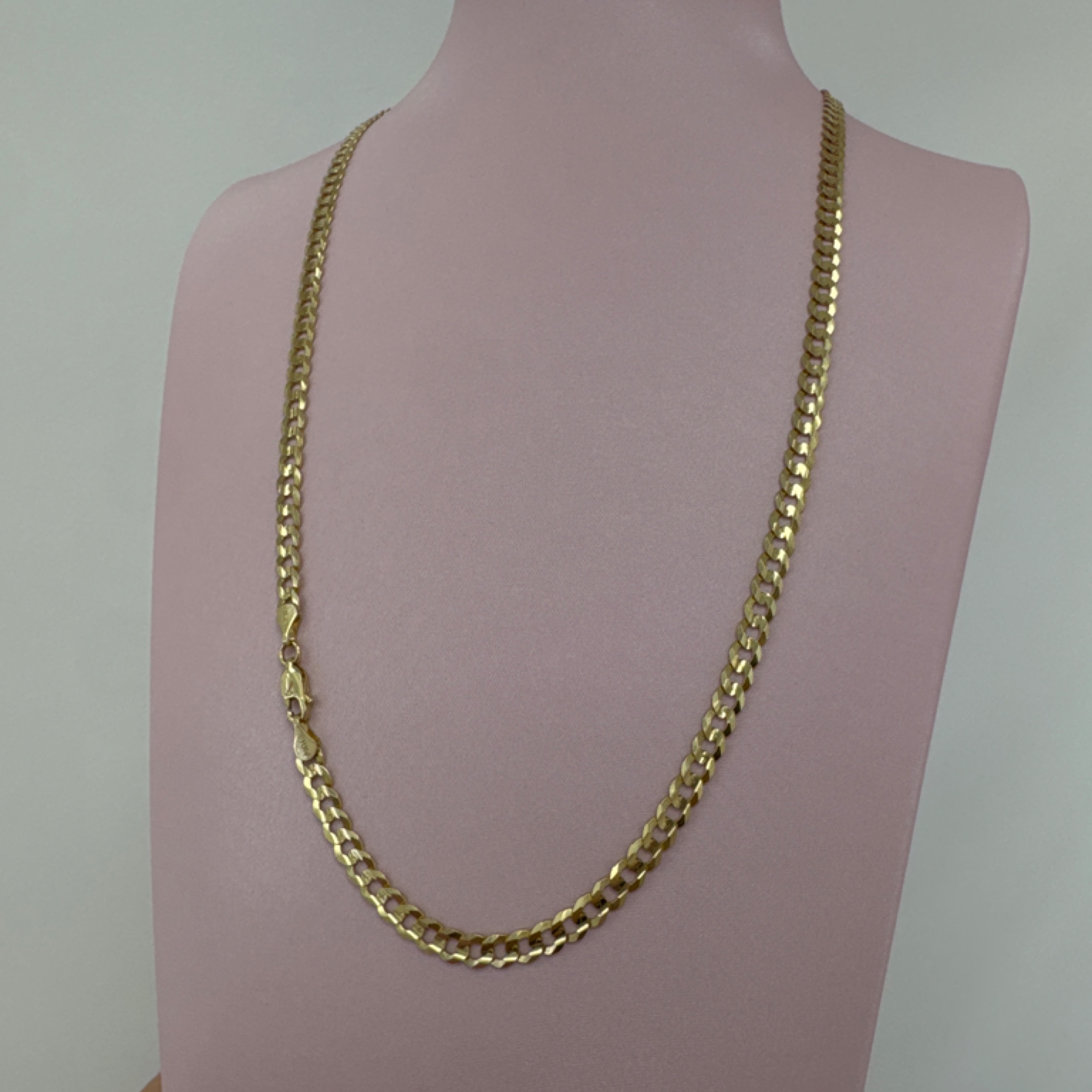 Corte de brillo chain solid 4.5mm 14KT