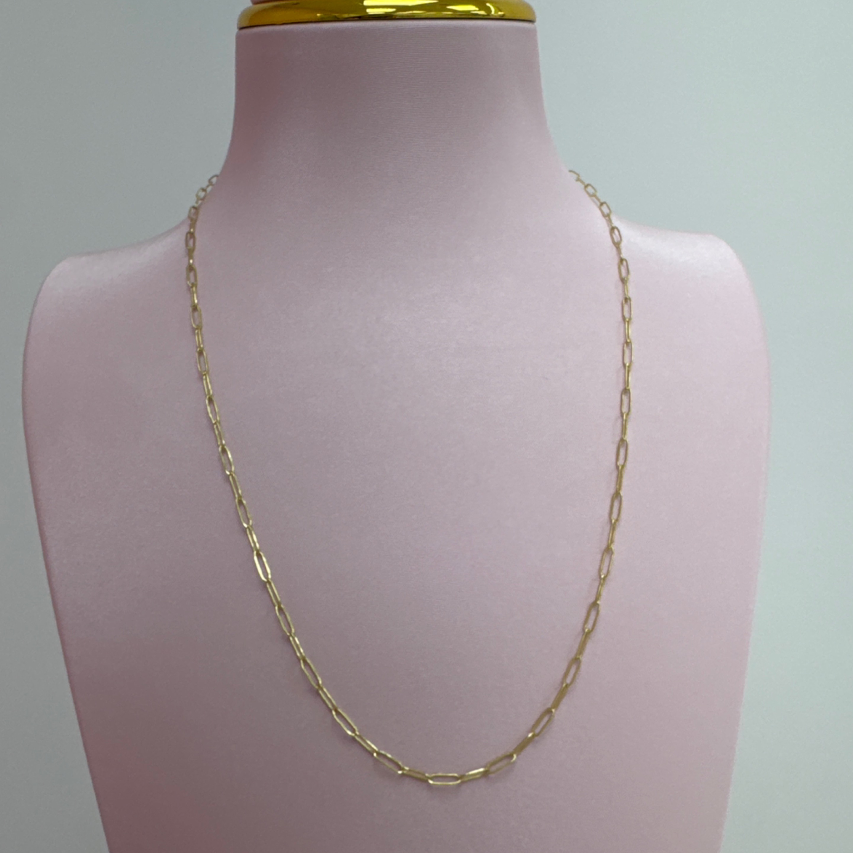 Paper clip chain 2mm 14KT